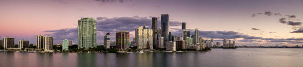 istock Miami Skyline  on Perfect Morning - Aerial Panorama 1233541254