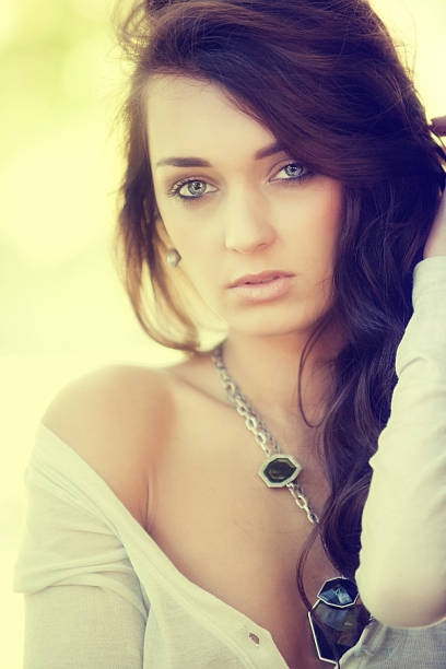 istock Fashion model in spring clothes - outdoor shot 123355820