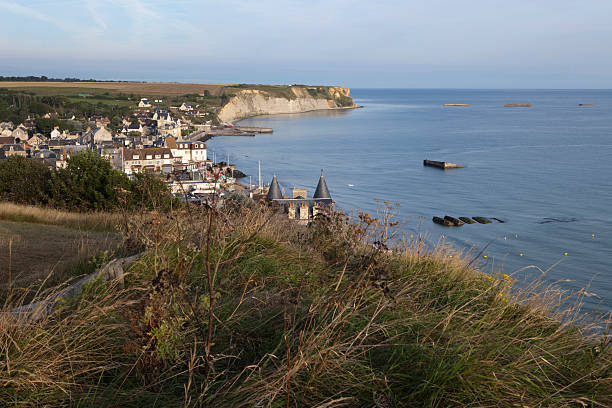 istock remains of artificial Mulberry Harbour at Arromanches 123355900