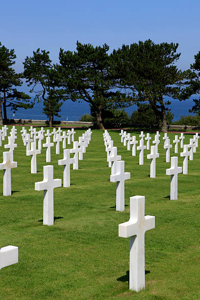 istock Normandy American War Cemetery and Memorial at Omaha Beach 123355916