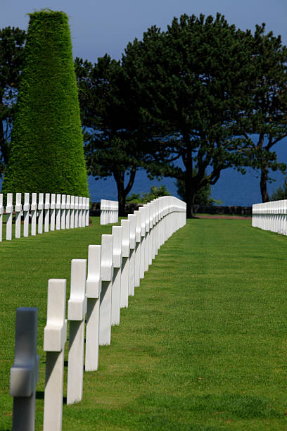 istock Normandy American War Cemetery and Memorial at Omaha Beach 123356015