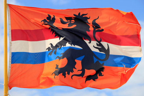 alternative Dutch flag waving in the wind