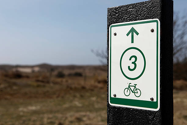 istock directional sign for cyclists in the dunes 123356359