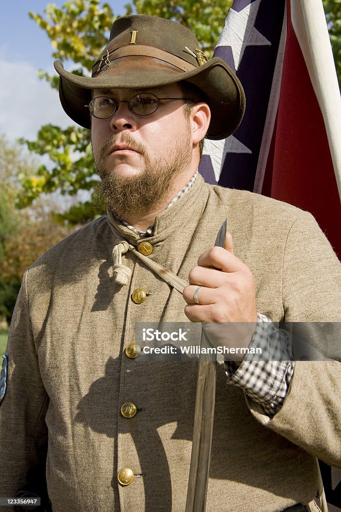 American Civil War, Confederate 장교 - 로열티 프리 American Civil War 스톡 사진