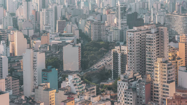 istock Architecture from Sao Paulo downtown in high angle view 1233579324