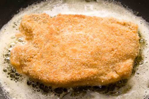 frying in a pan