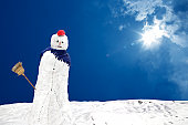 snowman under sun
