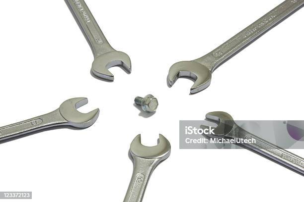 Schraube Und Wrenches Stockfoto und mehr Bilder von Chrom - Chrom, Farbbild, Fotografie