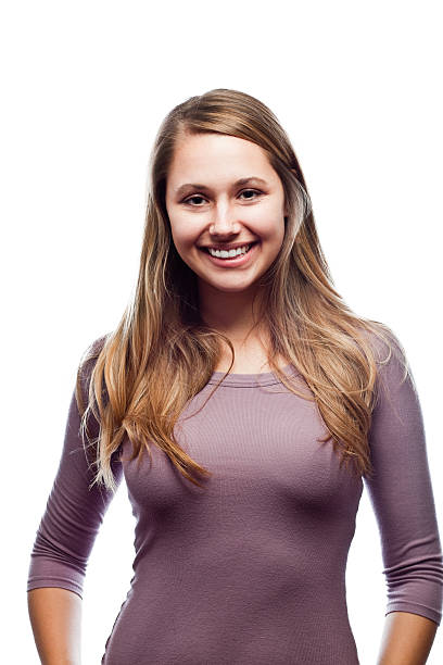 istock Casual young woman smiling at camera. 123374566