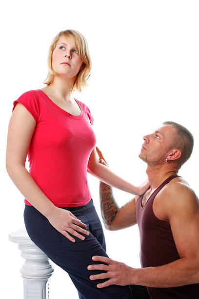istock Man Asking A Beautiful Woman For Forgiveness 123374633