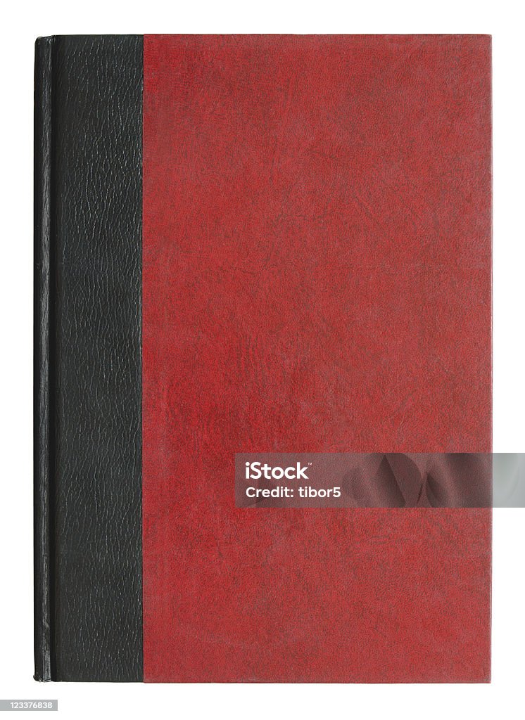 Libro con coperchio rosso e nero - Foto stock royalty-free di Copertina di libro