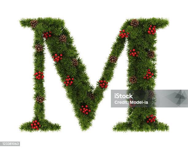 Alfabeto Di Natale - Fotografie stock e altre immagini di Abete - Abete, Agrifoglio, Albero