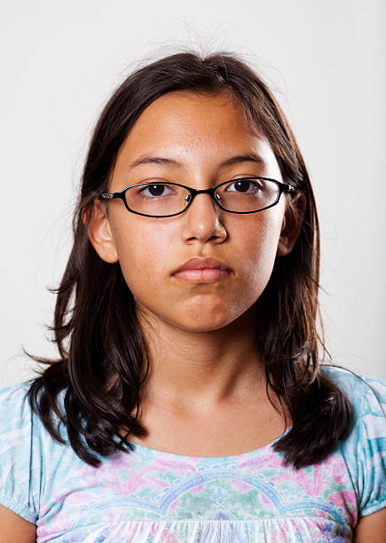 istock Real People Portrait: Plain, Pre-Teen Girl 123382877