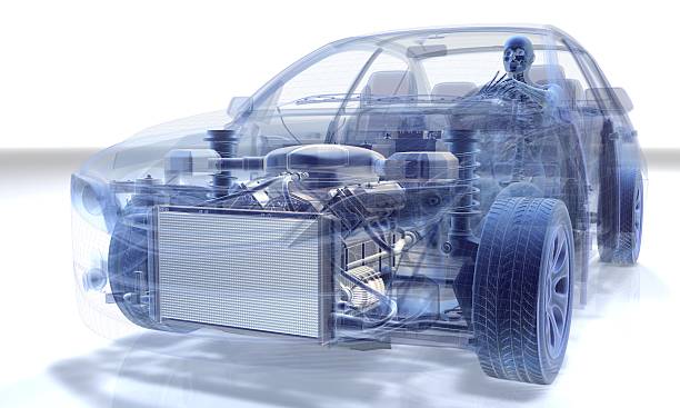 transparenz der frau in einem auto fahren - fahrzeug mit hybrid antrieb stock-fotos und bilder