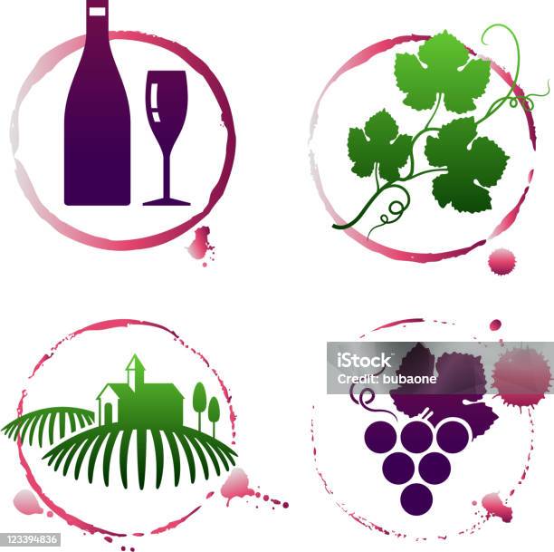 Ilustración de Viña Y El Vino De Tinción y más Vectores Libres de Derechos de Gota - Líquido - Gota - Líquido, Vino, Ajardinado