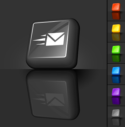 Design For A 3d Computer Graphic Button With Fast Email Stock ...
