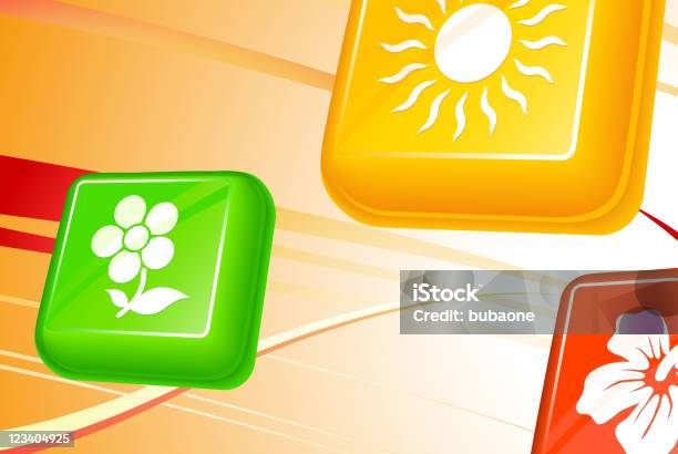 Summer Backgroundwith 3d Buttons Stock Illustration - Download Image Now - Backgrounds, Color Gradient, Color Image