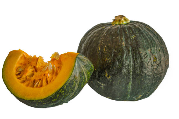 istock Japanese pumpkin kabocha on a white background 1234059258