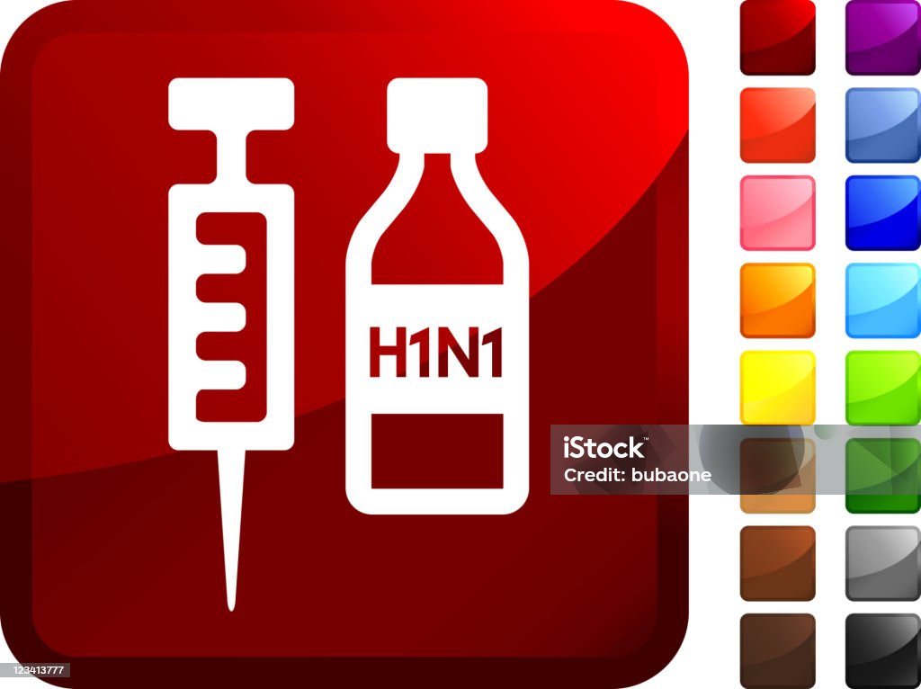 H1N1 Vaccino internet, arte vettoriale royalty-free - arte vettoriale royalty-free di Blu