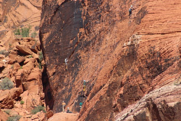 istock Rock climbers climbing in Red Rock Canyon National Conservation Area 1234181999