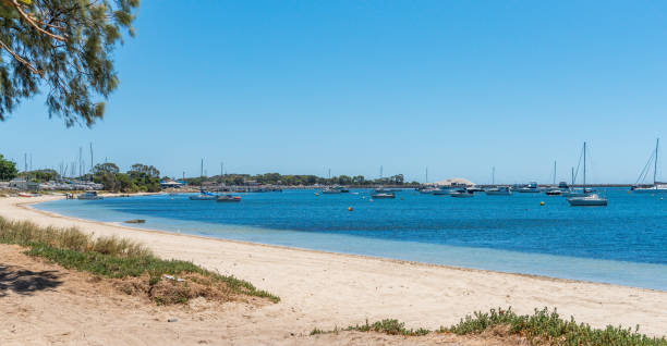 istock Yachts moored at Mangles Bay Rockingham 1234190369