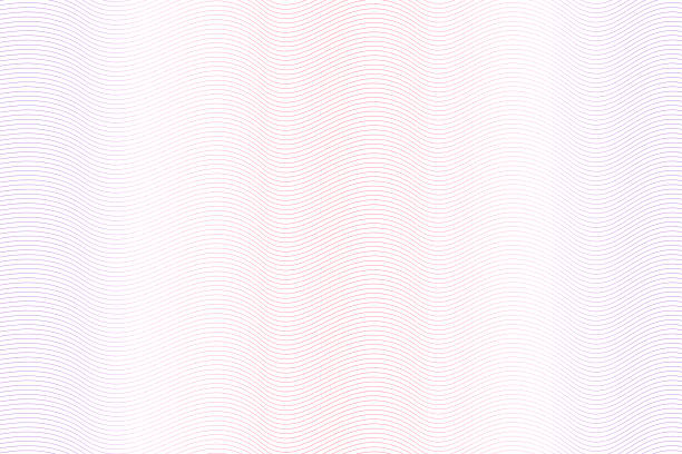 красный, фиолетовый узор водяного знака. светлый градиент. зигзаг кривые. векторный абстрактный полосатый фон. дизайн guilloche за деньги, банкн - striped pattern curve squiggle stock illustrations
