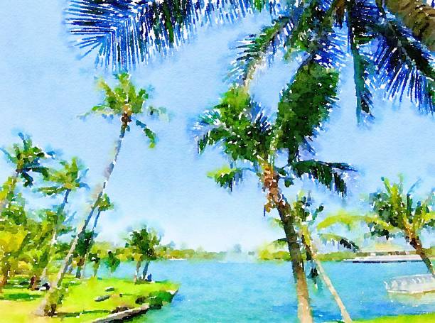 istock watercolor of landscape background 1234292294