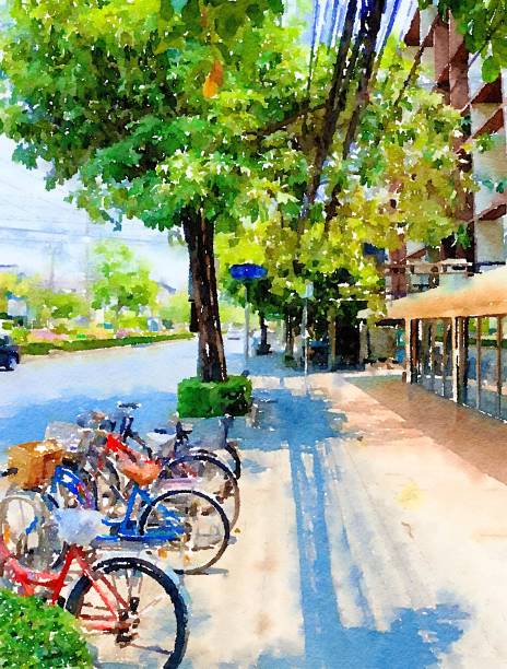 istock watercolor of landscape background 1234292303