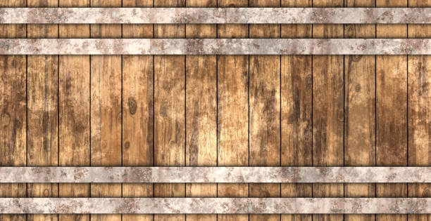 wood barrel template stock photo