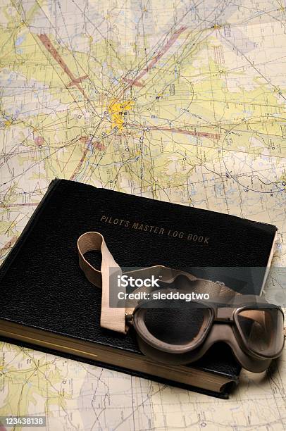 Vintage Goggles V Stock Photo - Download Image Now - Airplane, Antique, Book