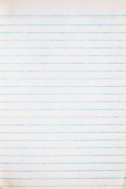 istock lined paper - sheet of old blue lined paper 1234447036
