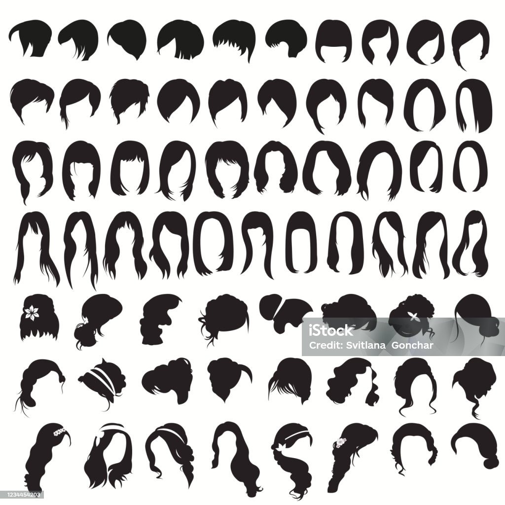 Collection Of Female Haircuts And Hairstyles Stock Illustration - Download Image Now - Color Swatch, Hair, Icon - iStock Collection Of Female Haircuts And Hairstyles Stock Illustration - Download Image Now - Color Swatch, Hair, Icon - iStock