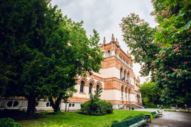 Facade of Milan Natural History Museum. Museo Civico di Storia Naturale di Milano. Milan. Italy - May 20, 2019: Facade of Milan Natural History Museum. Museo Civico di Storia Naturale di Milano. museo stock pictures, royalty-free photos & images