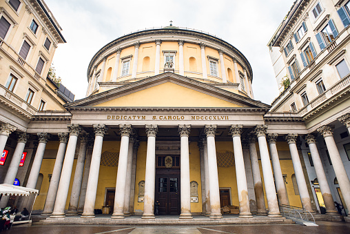 Dome of a catholic church in Rome