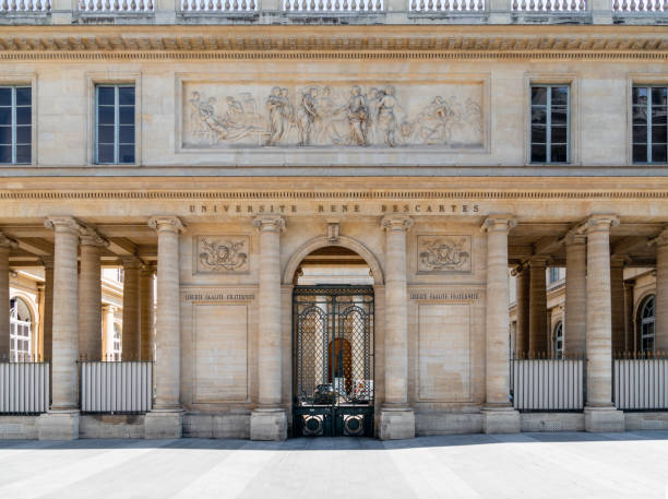 Universite Rene Descartes in Paris stock photo