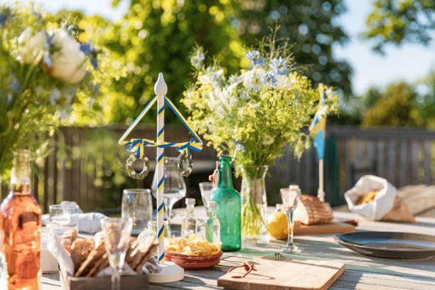 istock Midsummer lunch outdoors 1234532803