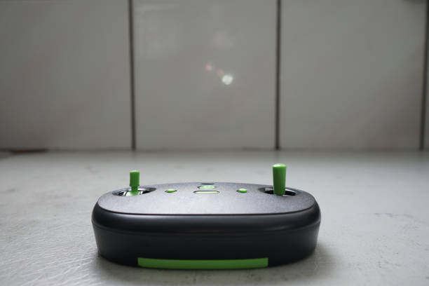 istock Close up on remote control of Mini drone. 1234540239