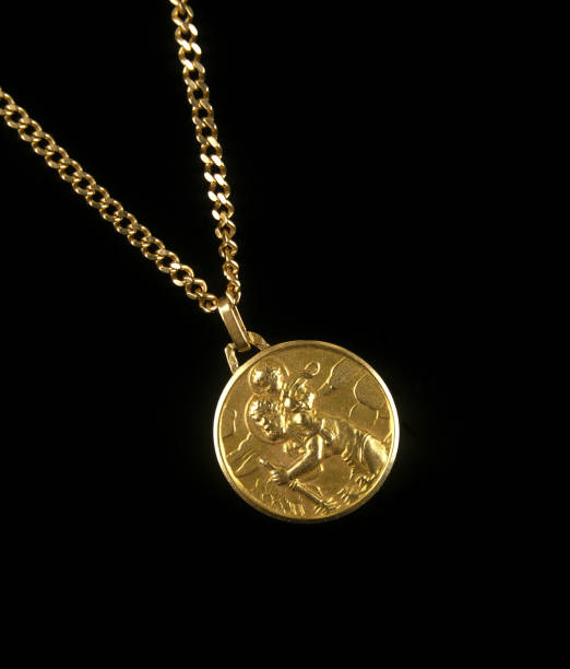 istock ST CHRISTOPHER MEDAL, A GOOD LUCK SYMBOL 1234559616