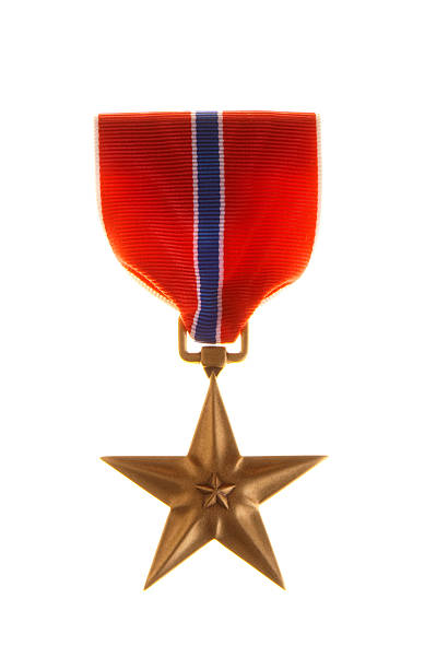 메달 - medal bronze medal military star shape 뉴스 사진 이미지