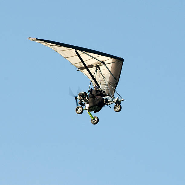 istock ultralight airplane flying in clear blue sky 123461061