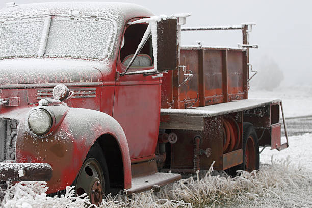 istock Frosty Old Fire Truck 123461518
