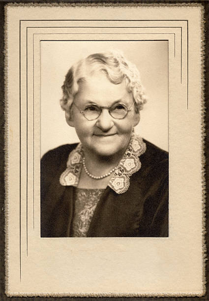 Classic Granny Vintage image of a classic granny with frame. grandmother photos stock pictures, royalty-free photos & images