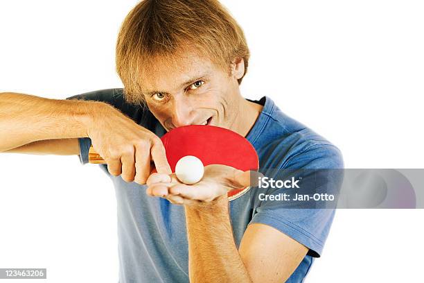 Table Tennis Player Stockfoto und mehr Bilder von Aktivitäten und Sport - Aktivitäten und Sport, Aufschlagen - Sport, Badmintonschläger