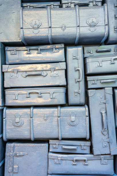 istock Pile of vintage suitcases. 1234632334