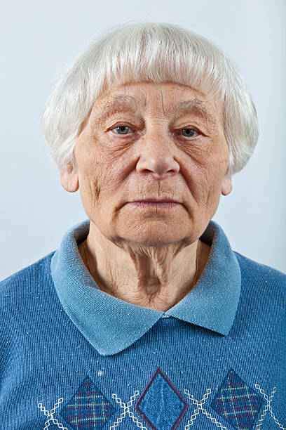 istock Serious Senior Woman Portrait 123464421