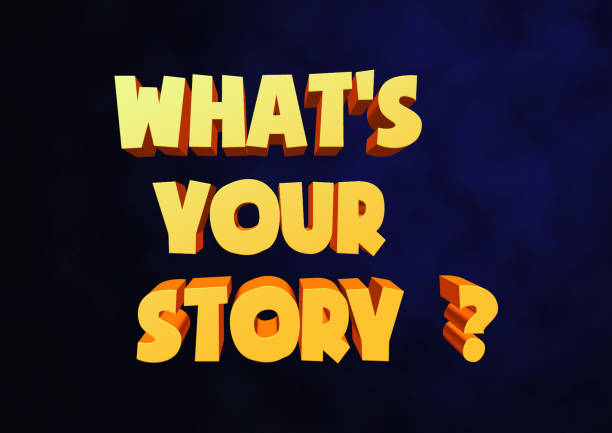 istock WHAT'S YOUR STORY ? , Inspiring Creative Motivation Quote Poster Template 1234667848