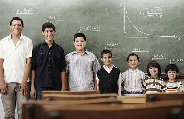 estudiante generaciones, a pasos de la universidad de niño pre-escolar - child group of people teenager sibling fotografías e imágenes de stock