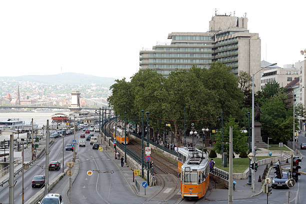 Panorama of Budapest stock photo