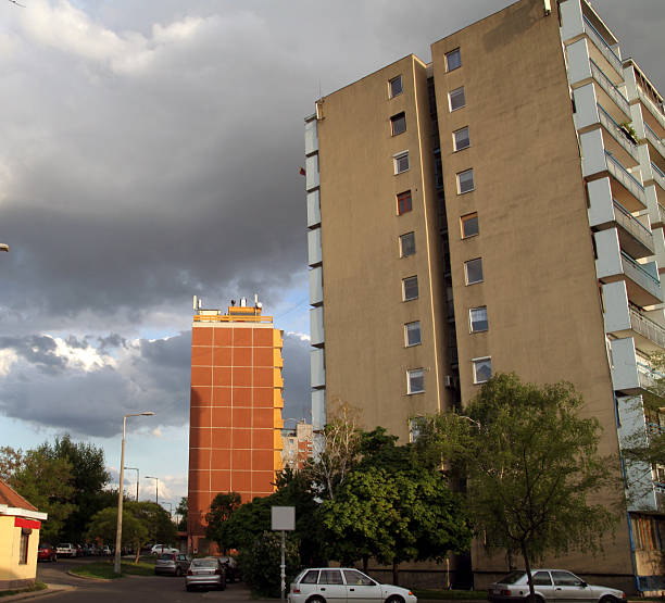 Housing estate stock photo