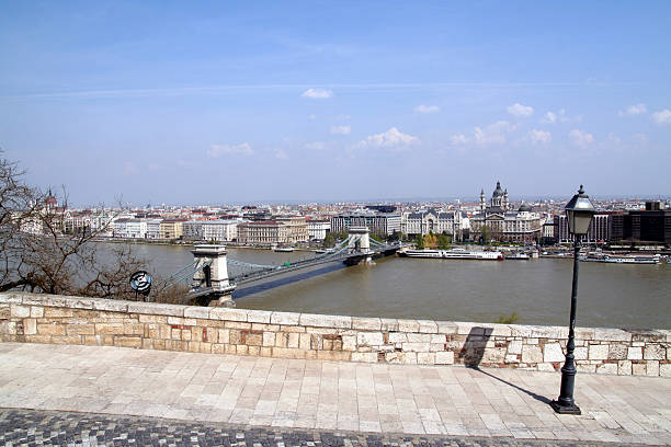 Panorama of Budapest stock photo